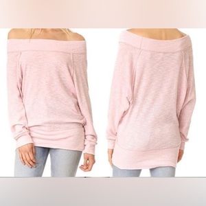 Free People Palisades • Light Pink Off Shoulder Top • Size XS